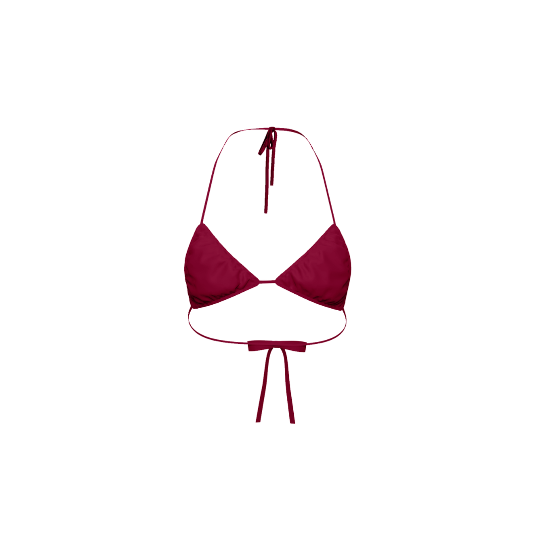 bikini top RED WINE